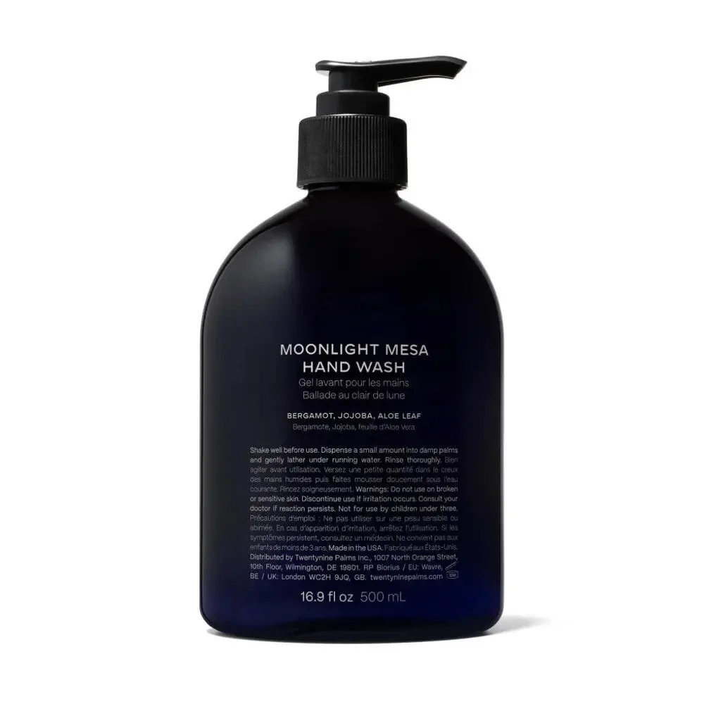 Twentynine Palms Moonlight Mesa Hand Wash 16.9 fl oz Bergamot Jojoba Aloe Gift